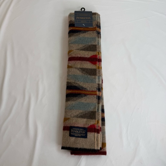 NEW NWT Pendleton Jacquard Blanket Wyeth Trail Wool Southwest Scarf 76” x 12” - Picture 7 of 8